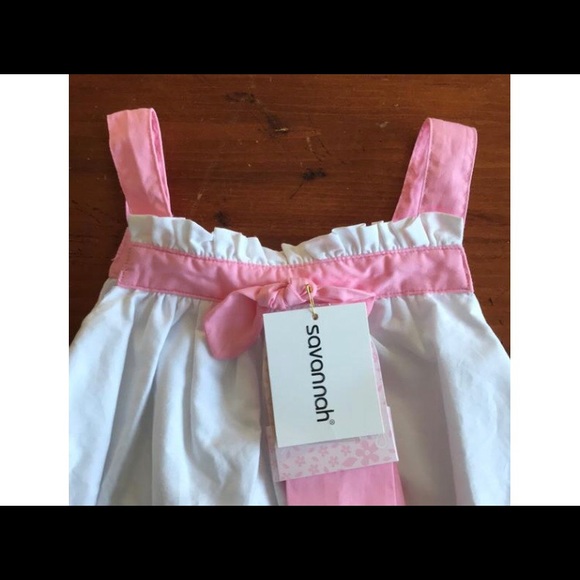 NWT Savannah Baby Dress with Matching Accessory - Picture 2 of 8